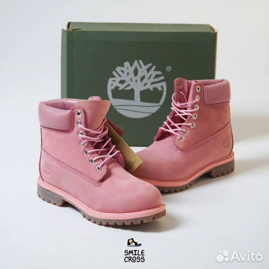 Ботинки женские Timberland Pink