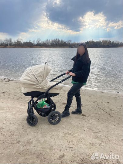 Коляска 2 в 1 эко кожа