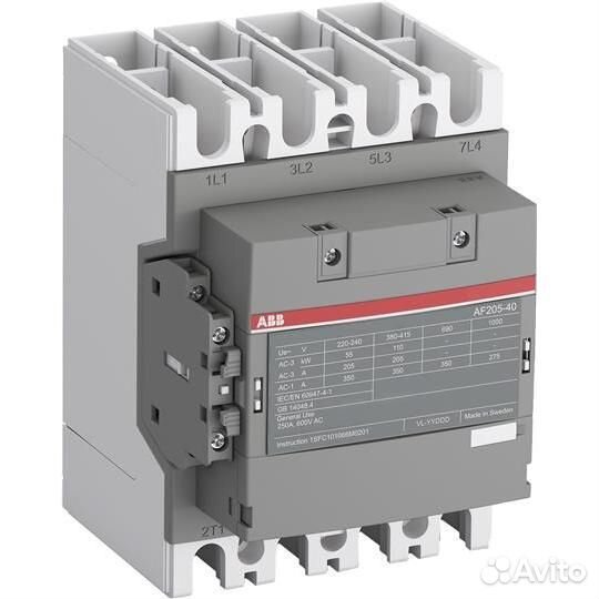 Контактор AF265-40-22-11, катушка 24-60В AC/DC ABB