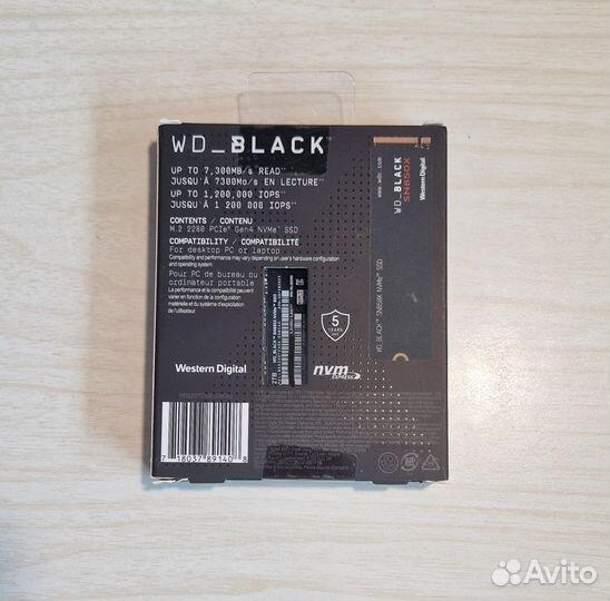 SSD WD Black 2tb/4tb sn850x (Новый, запечатан)