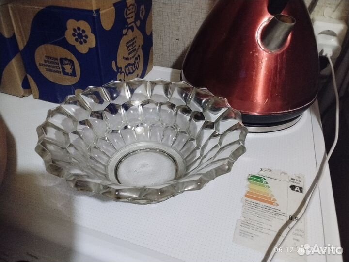 Фруктовница хрусталь