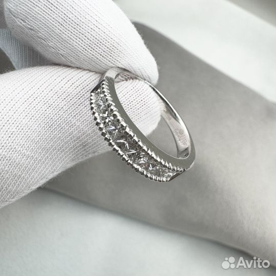 Золотое кольцо дорожка бриллианты 0,59 750