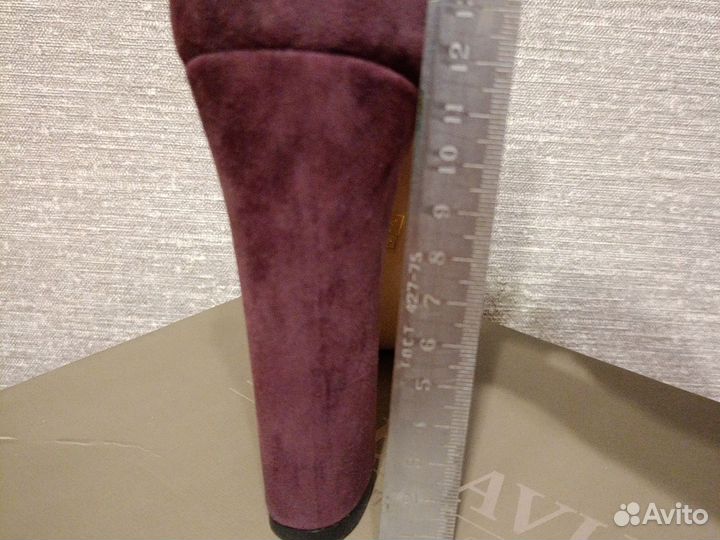 Туфли бархатные 36,37 новые