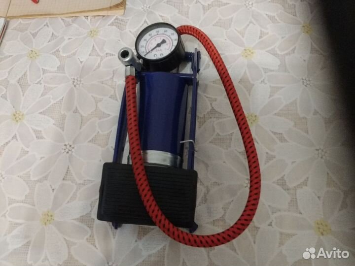 Насос ножной велосипедный с манометром