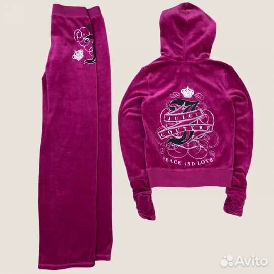 Костюм Juicy Couture велюровый гламур y2k ed hardy