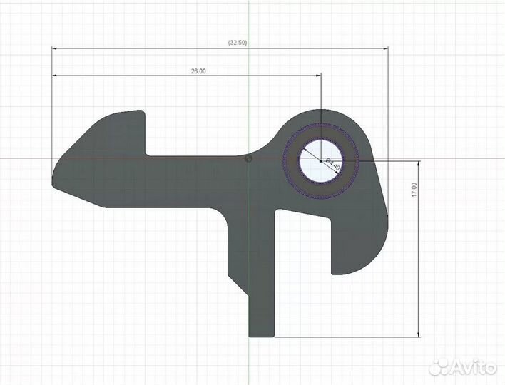 Крючок люка стиральной машины Zanussi Electrolux