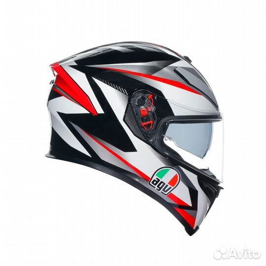 Шлем AGV K-5 S multi plasma white/black/RED