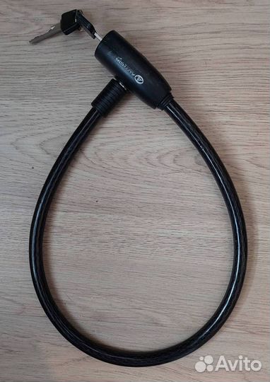 Замок для велосипеда тросовый Autor на ключ