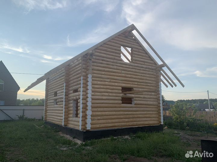 Сруб бани 6x9