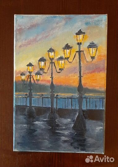 Картина маслом на холсте пейзаж