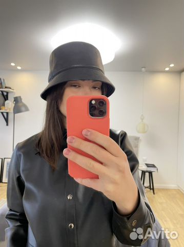 Кожаная панама женская