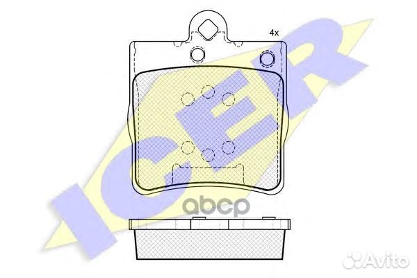 Колодки торм.дисковые 181311 Icer