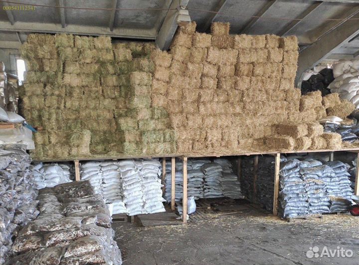 Солома в тюках