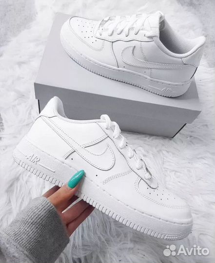 Кроссовки Nike air force 1 low белые