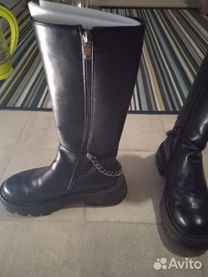 Сапоги женские натуральная кожа 35р