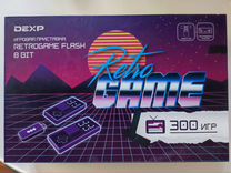 Игровая консоль Dexp retrogame flash 8bit 300 игр