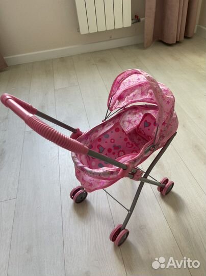 Кровать и коляска для кукол