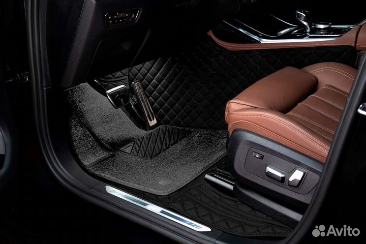 3D Коврики Hyundai Салон Багажник из Экокожи