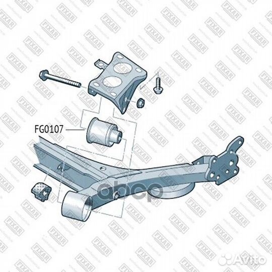 Сайлентблок задней балки audi A3 96- FG0107 fixar