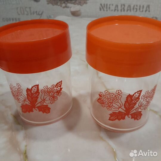 Банки пластик, цена за 2 шт