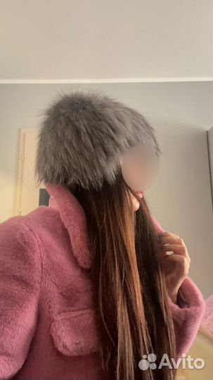 Шапка из песца женская