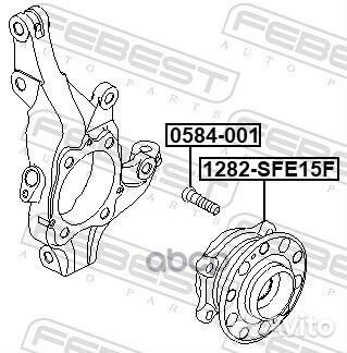 Ступица колеса перед прав/лев 1282SFE15F Fe