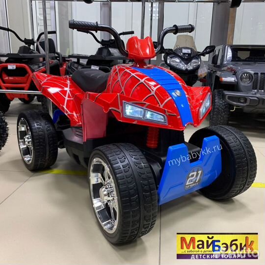 Электромобиль квадроцикл Т555тт красный паук новый