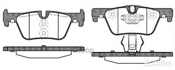 Колодки задн. f20,30 147600 Remsa
