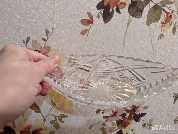 Хрустальная ладья СССР 2 шт