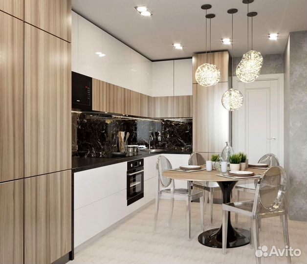 Кухонный гарнитур в стиле хай тек