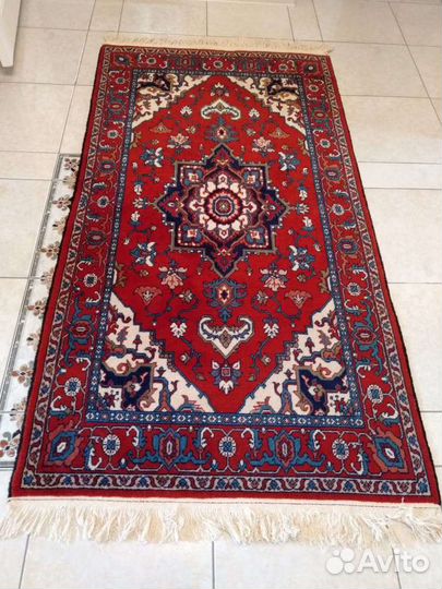 Ковер ручной работы, чистая шерсть