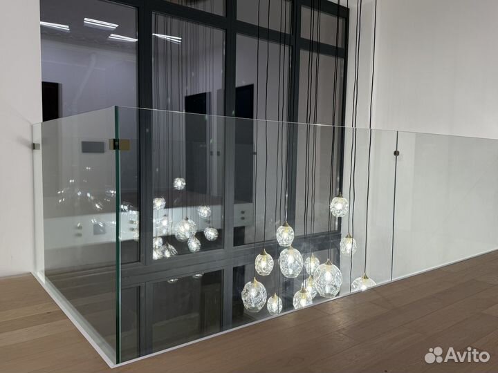 Балюстрада из закаленного стекла