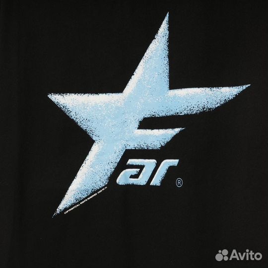 Футболка FAR черная с принтом