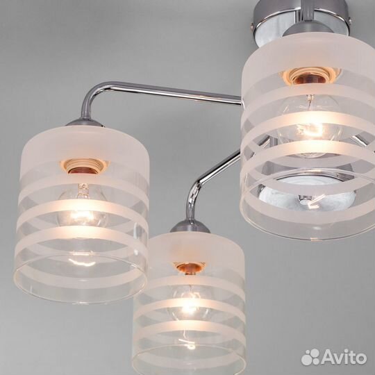 Потолочная люстра Eurosvet 30176/5 хром Essence a0