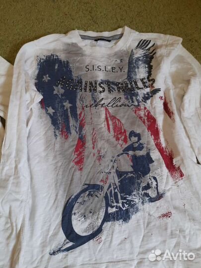 Пакет брендовых вещей и обувь на подростка