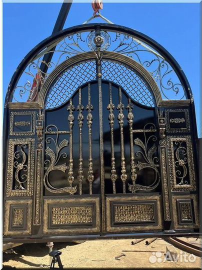 Кованые ворота под ключ с доставкой