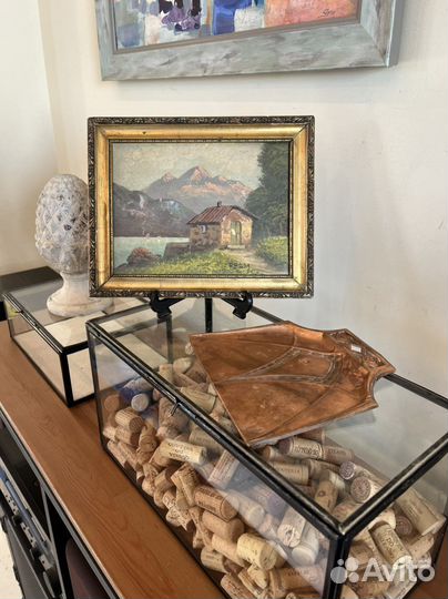 Картина/живопись антикварная 28.5х22.5. Германия