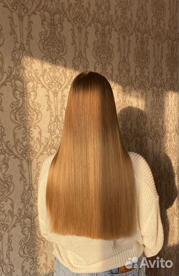 Кератиновое выпрямление волос