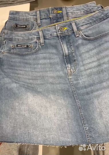 Джинсовая юбка dkny 48 р