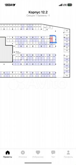 Машиноместо, 13 м²