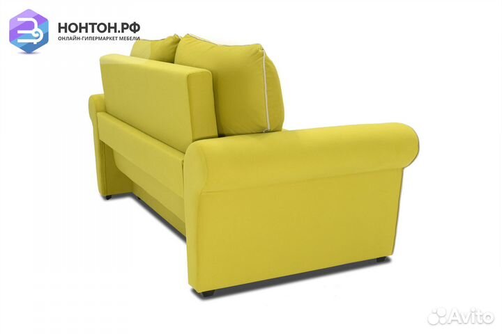 Диван еврокнижка Прованс горчичный