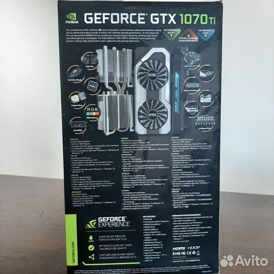Видеокарта Palit Jetstream 1070 ti 8 Gb