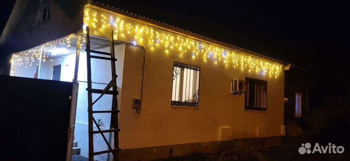 Гирлянда бахрома уличная в наличии