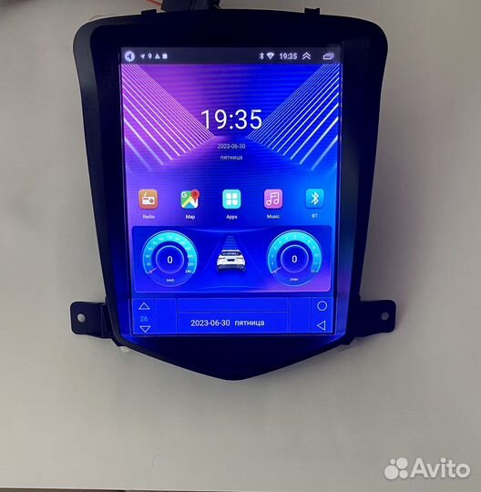 Магнитола android 2/32гб tesla chevrolet cruze