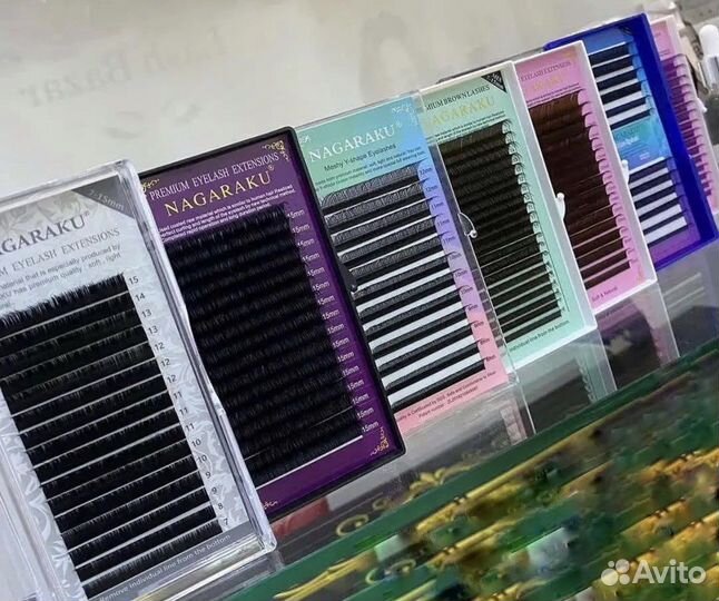 Ресницы Nagaraku / готовые пучки 2Д Y W 2D 3D 4D