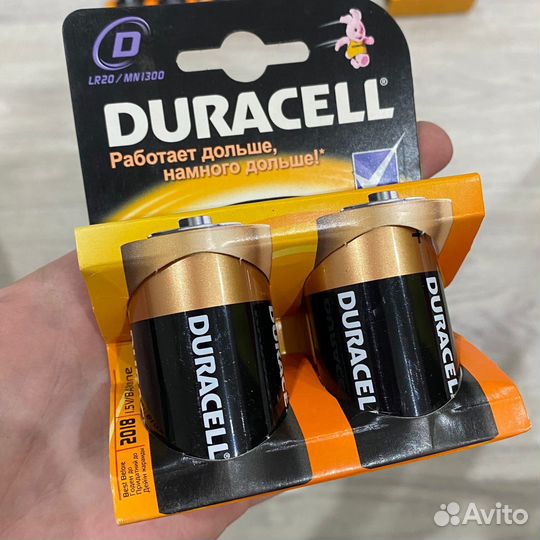 Батарейки duracell LR20/MN1300