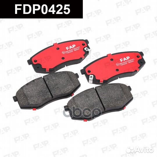 Тормозные колодки дисковые FDP0425 FDP0425 FAP