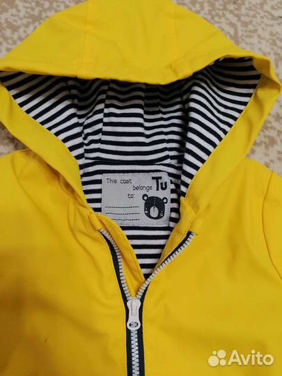 Ветровка дождевик+джинсы 80