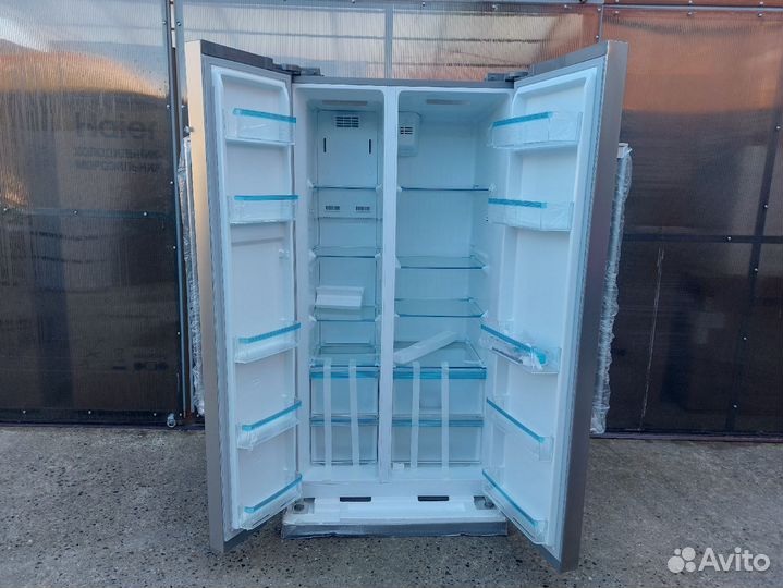 Холодильник side-by-side Midea (серебро)