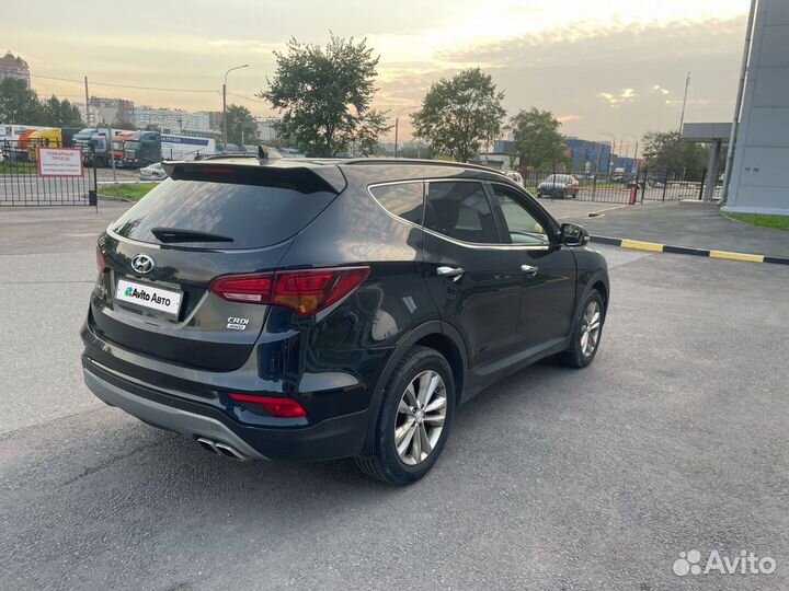 Hyundai Santa Fe 2.2 AT, 2017, 82 189 км